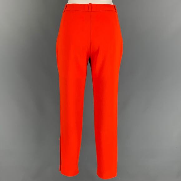 ALTUZARRA Size 4 Orange Triacetate Blend Dress Pants - Picture 2 of 4